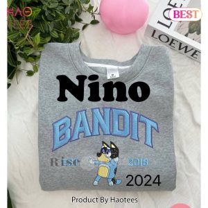 Custom Chilli Nina and Bandit Nino Embroidered Kids Sweatshirt