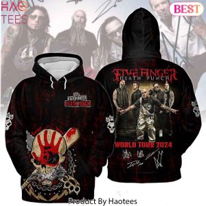 Five Finger Death Punch World Tour 2024 Signature Hoodie