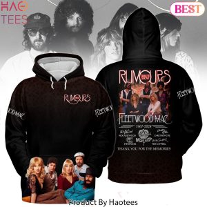 Fleetwood Mac Rumours Tribute Show 1967-2024 Signature Thank You For The Memories Hoodie