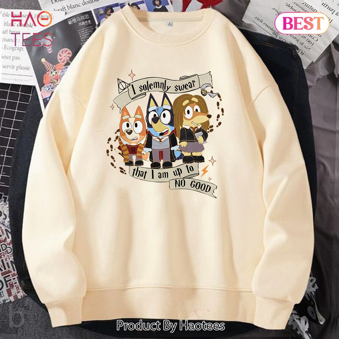Harry. Potter - HP Cute Bluey Characters Sweatshirt Hoodie Shirt Harry. Potter - HP Cute Bluey Characters Sweatshirt Hoodie Shirt