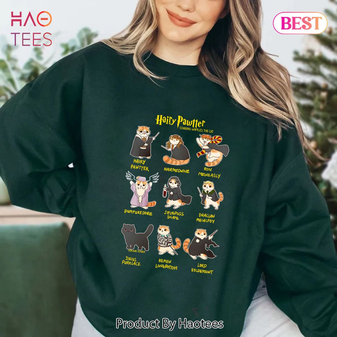 Harry. Potter - HP Potter Meow Sweatshirt Hoodie Shirt Harry. Potter - HP Potter Meow Sweatshirt Hoodie Shirt