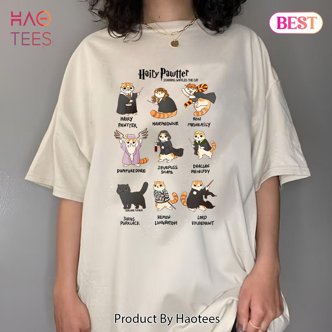Harry. Potter - HP Potter Meow Sweatshirt Hoodie Shirt Harry. Potter - HP Potter Meow Sweatshirt Hoodie Shirt