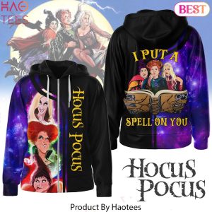 Hocus Pocus I Put A Spell On You Design Zip Hoodie