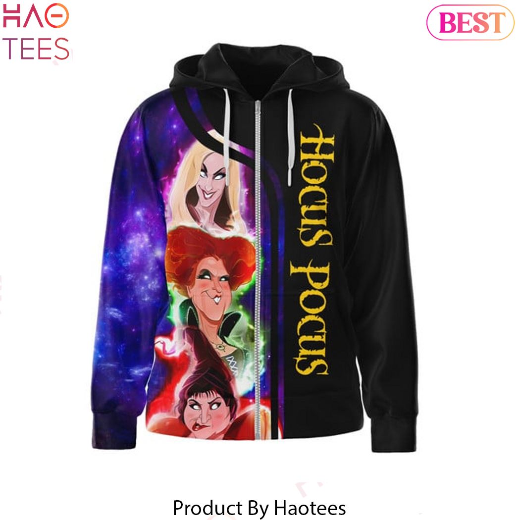 Hocus Pocus I Put A Spell On You Design Zip Hoodie Hocus Pocus I Put A Spell On You Design Zip Hoodie