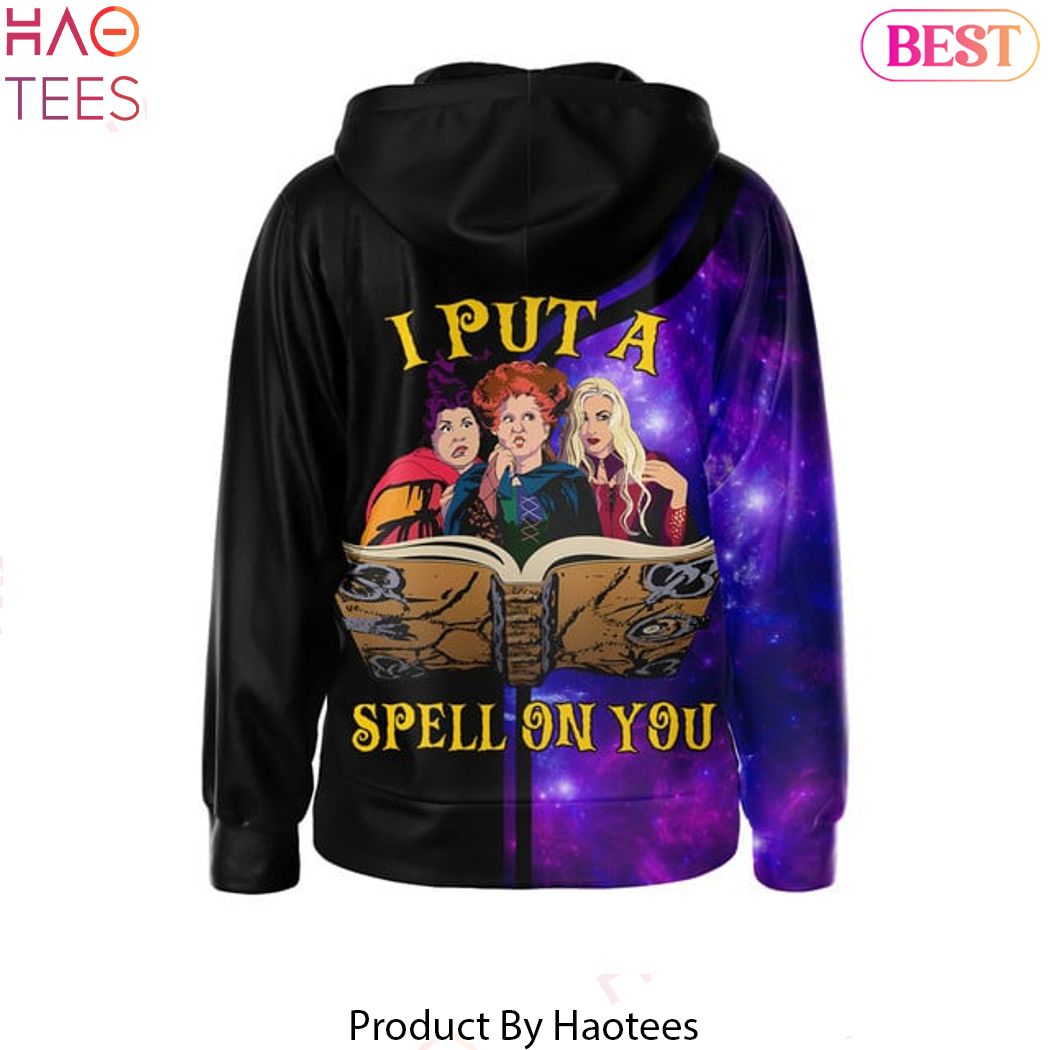 Hocus Pocus I Put A Spell On You Design Zip Hoodie Hocus Pocus I Put A Spell On You Design Zip Hoodie