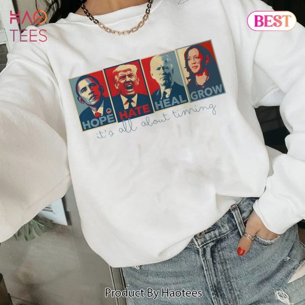 Hope Hate Heal Grow Sweatshirt, Tshirt, Hoodie – 9D01