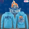 Indy Ignite Pro Volleyball 2024 Design Hoodie – Blue