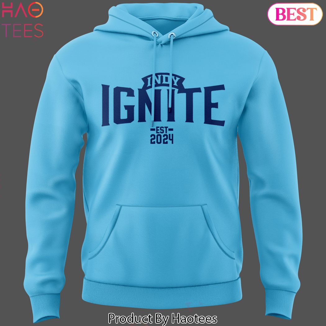 Indy Ignite Pro Volleyball 2024 Design Hoodie - Blue Indy Ignite Pro Volleyball 2024 Design Hoodie - Blue