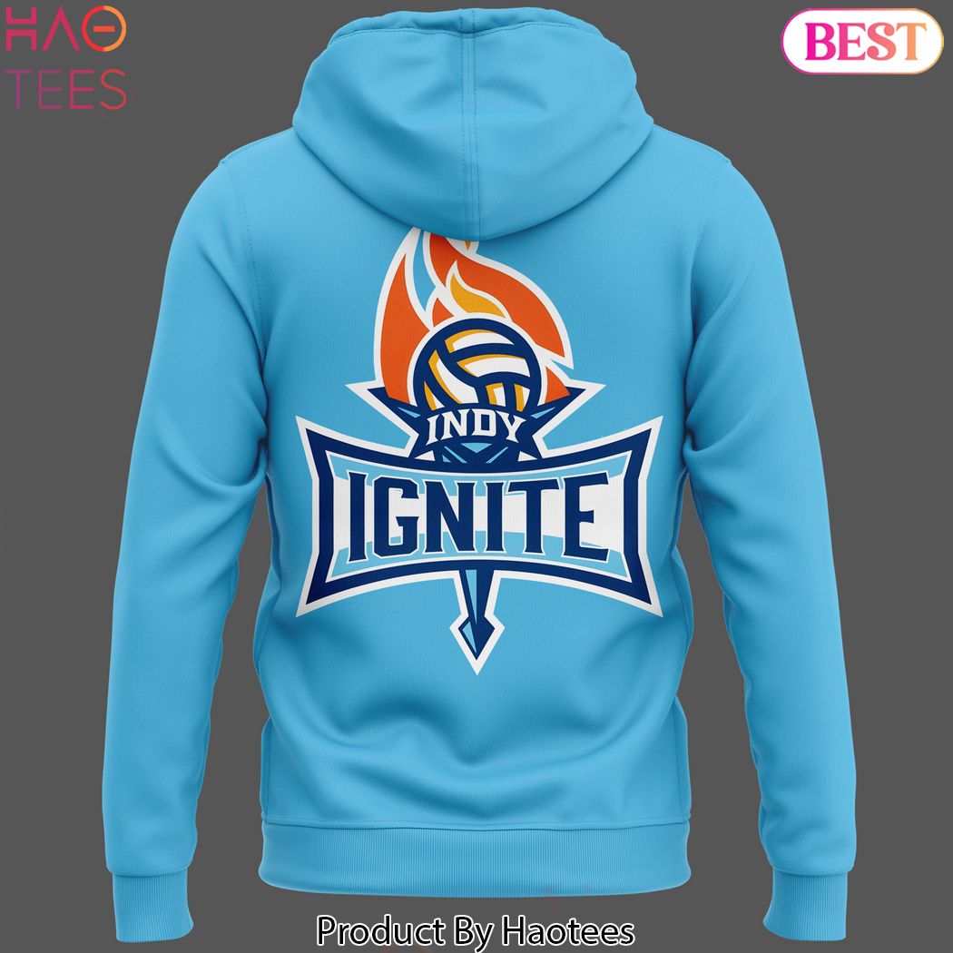 Indy Ignite Pro Volleyball 2024 Design Hoodie - Blue Indy Ignite Pro Volleyball 2024 Design Hoodie - Blue