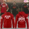 Jesus Won Ohio State Football Design Hoodie – Black Jesus Won Ohio State Football Design Hoodie – Black