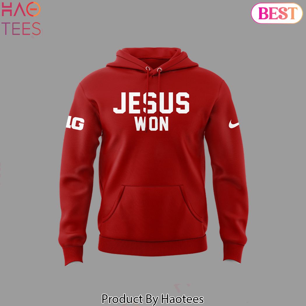 Jesus Won Ohio State Football Design Hoodie Jesus Won Ohio State Football Design Hoodie
