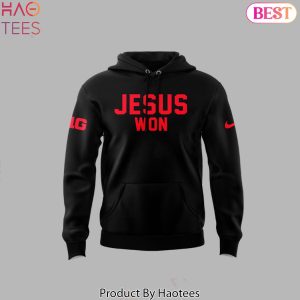 Jesus Won Ohio State Football Design Hoodie – Black