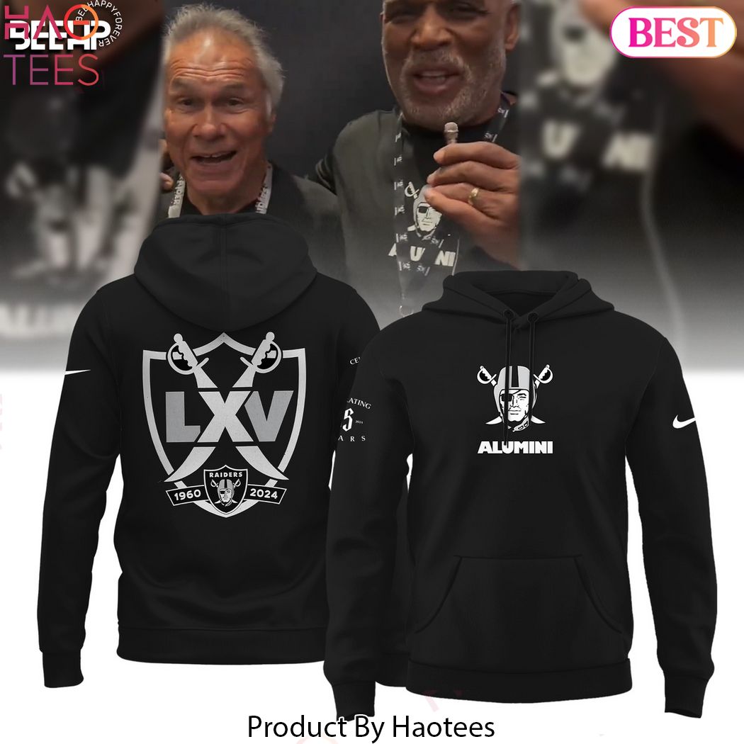 Las Vegas Raiders Alumini 1960-2024 Design Hoodie Las Vegas Raiders Alumini 1960-2024 Design Hoodie