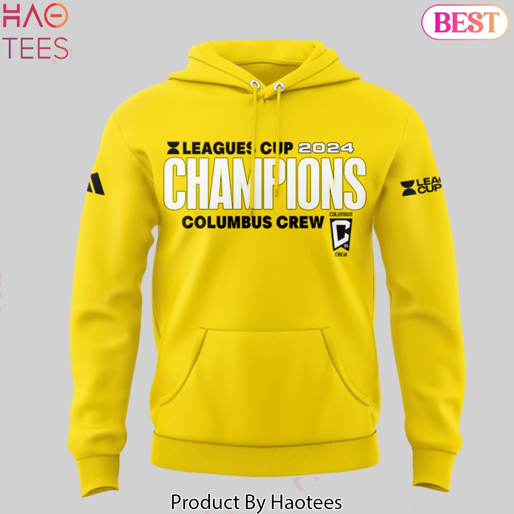 Leagues Cup Champions 2024 Columbus Crew Design Hoodie - Gold Leagues Cup Champions 2024 Columbus Crew Design Hoodie - Gold