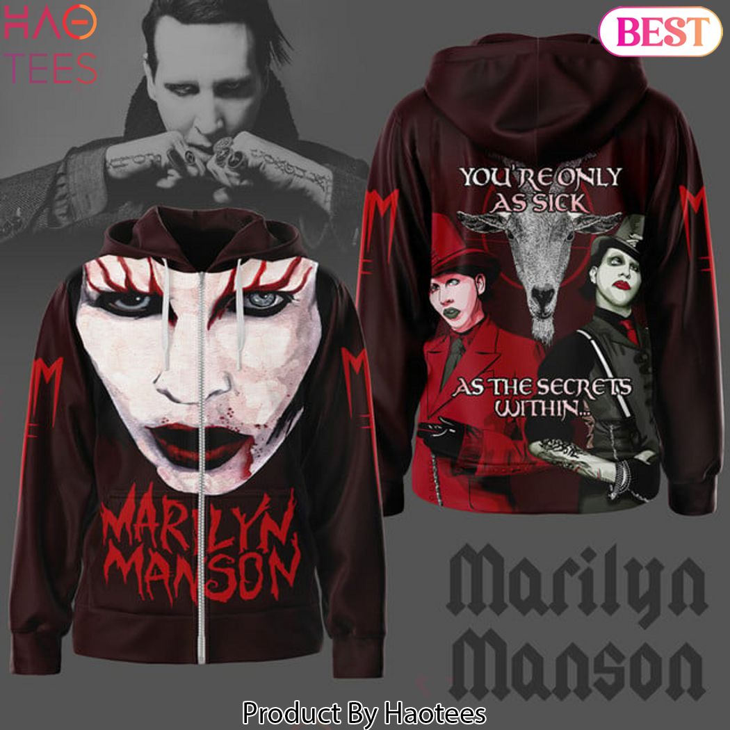 Marilyn Manson Youre Only As Sick As The Secrets Within Zip Hoodie