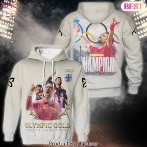 Olympic Gold Champions Novak Djokovic Design Hoodie