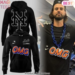 OMG New York Mets Design Black Hoodie