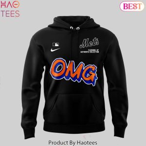 OMG New York Mets Design Black Hoodie