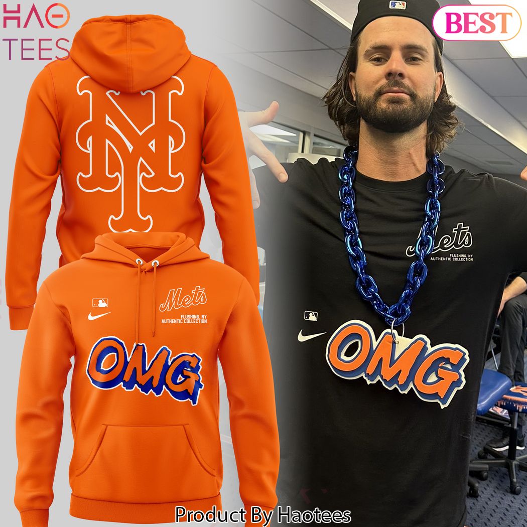 OMG New York Mets Design Orange Hoodie OMG New York Mets Design Orange Hoodie
