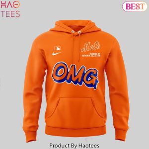 OMG New York Mets Design Orange Hoodie