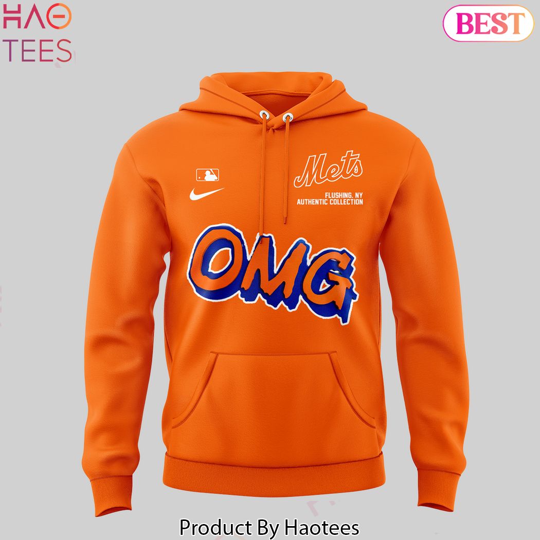 OMG New York Mets Design Orange Hoodie OMG New York Mets Design Orange Hoodie