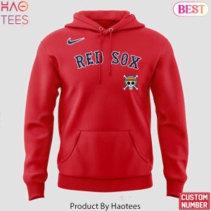 Personalized One Piece x Boston Red Sox Theme Night Design Hoodie