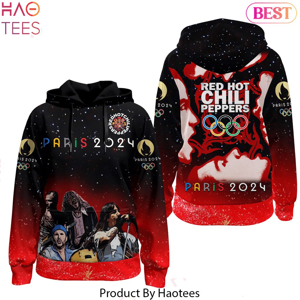 Red Hot Chili Peppers Olympic Paris 2024 Design Hoodie Red Hot Chili Peppers Olympic Paris 2024 Design Hoodie