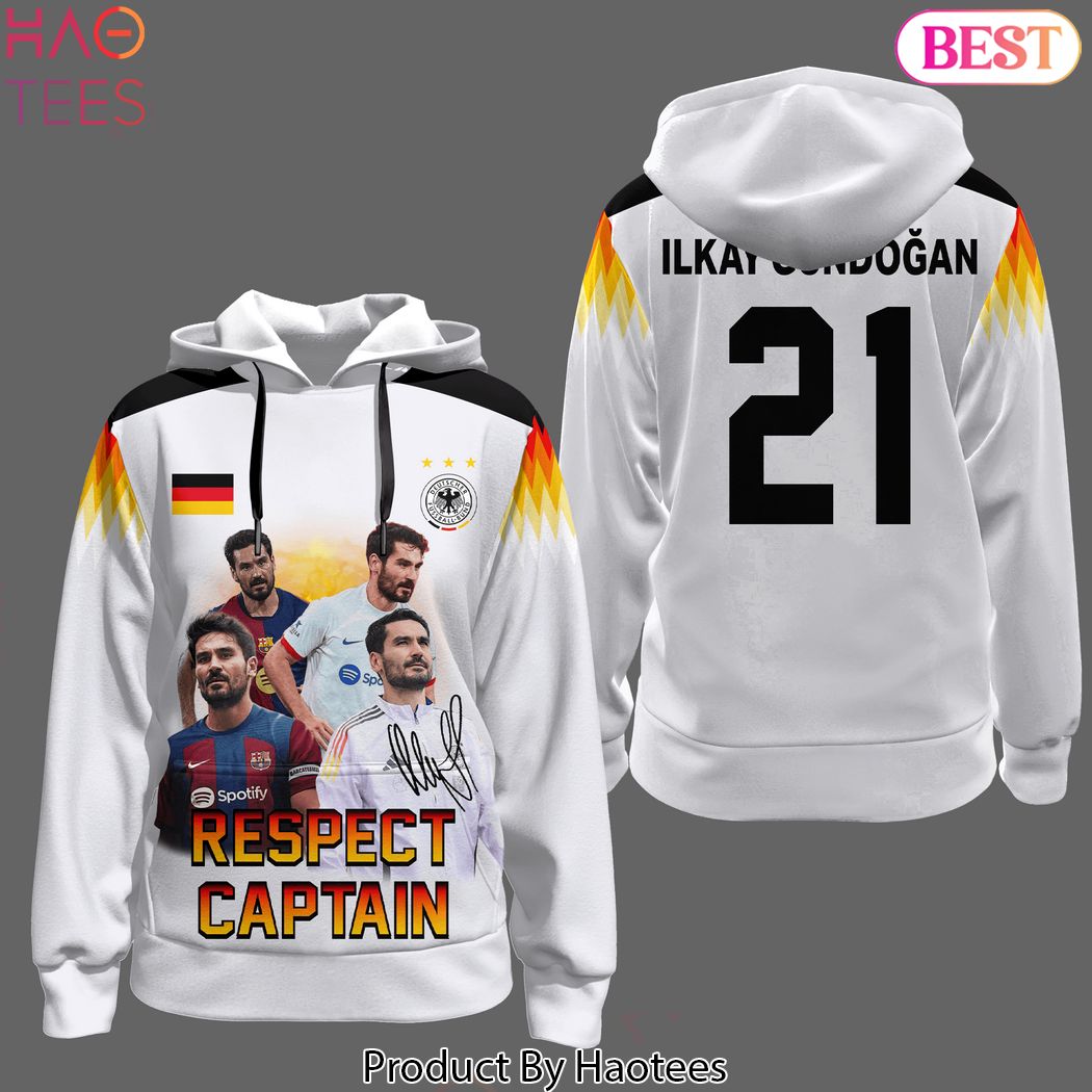 Respect Captain Ilkay Gundogan Signature Hoodie Respect Captain Ilkay Gundogan Signature Hoodie