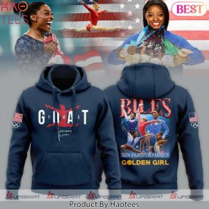 Simone Biles 2024 Paris Olympic Golden Girl Hoodie