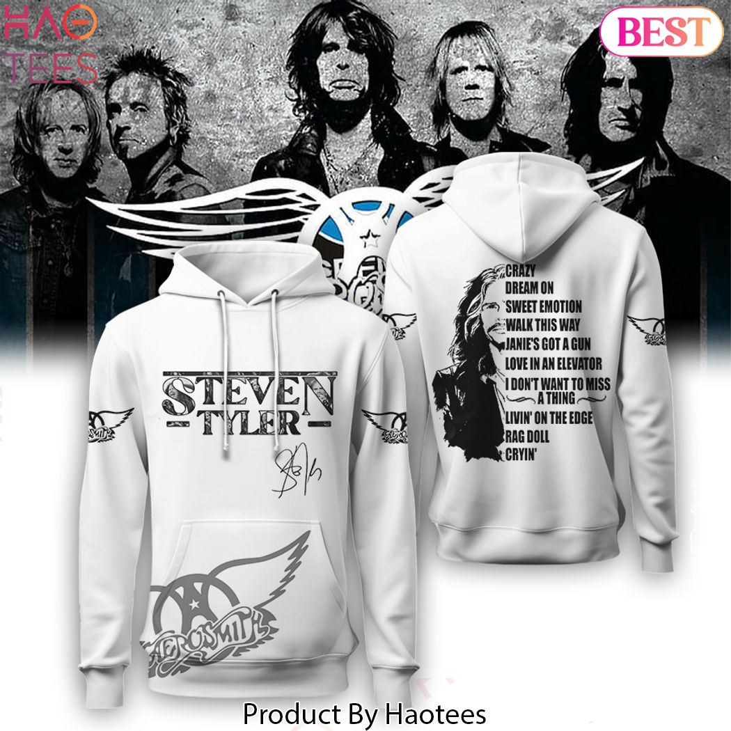 Steven Tyler Aerosmith Signature Design Hoodie Steven Tyler Aerosmith Signature Design Hoodie