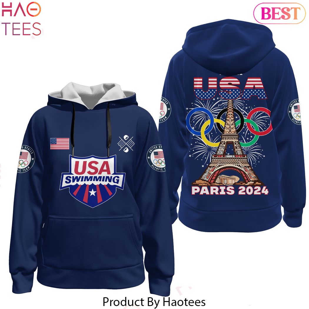 Team USA Swimming Oympic Paris 2024 Design Hoodie Team USA Swimming Oympic Paris 2024 Design Hoodie