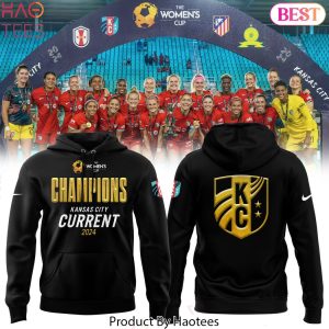 The Women Cup Champions Kansas City Current 2024 Hoodie – Black