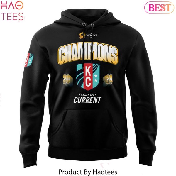 The Women Cup Champions Kansas City Current United States 2024 Hoodie – Black