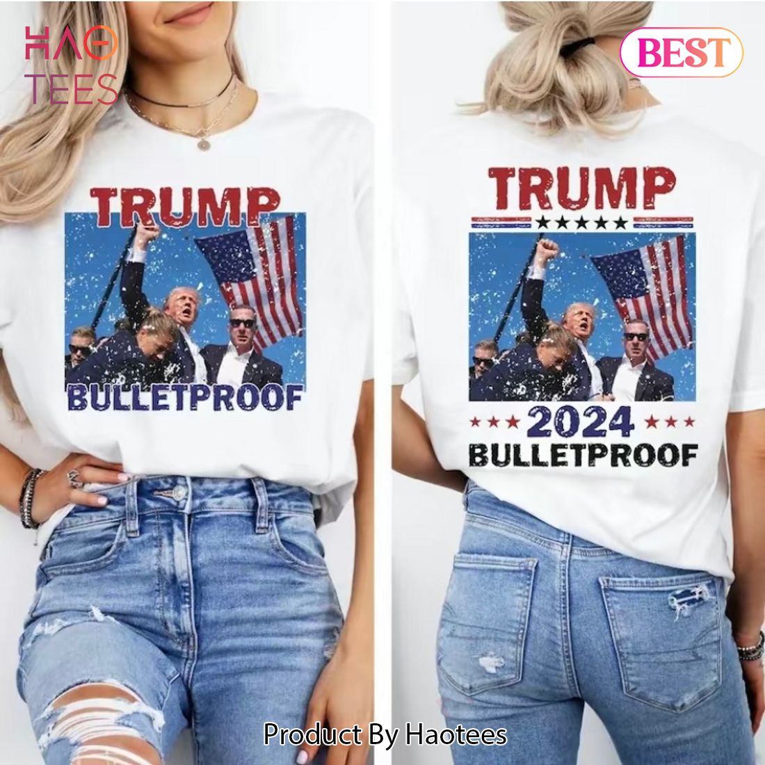 Trump Bulletproof 2024 Sweatshirt, Tshirt, Hoodie Trump Bulletproof 2024 Sweatshirt, Tshirt, Hoodie