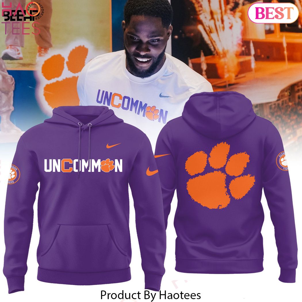 Uncommon Clemson Tigers Football Hoodie - Purple Uncommon Clemson Tigers Football Hoodie - Purple