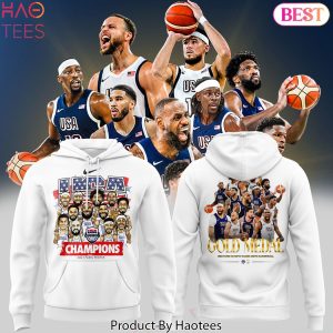 USA Men Basketball Olympic Paris 2024 Gold MedalHoodie