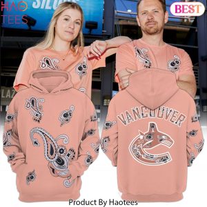 Vancouver Canucks Hockey Team Paisley Hoodie