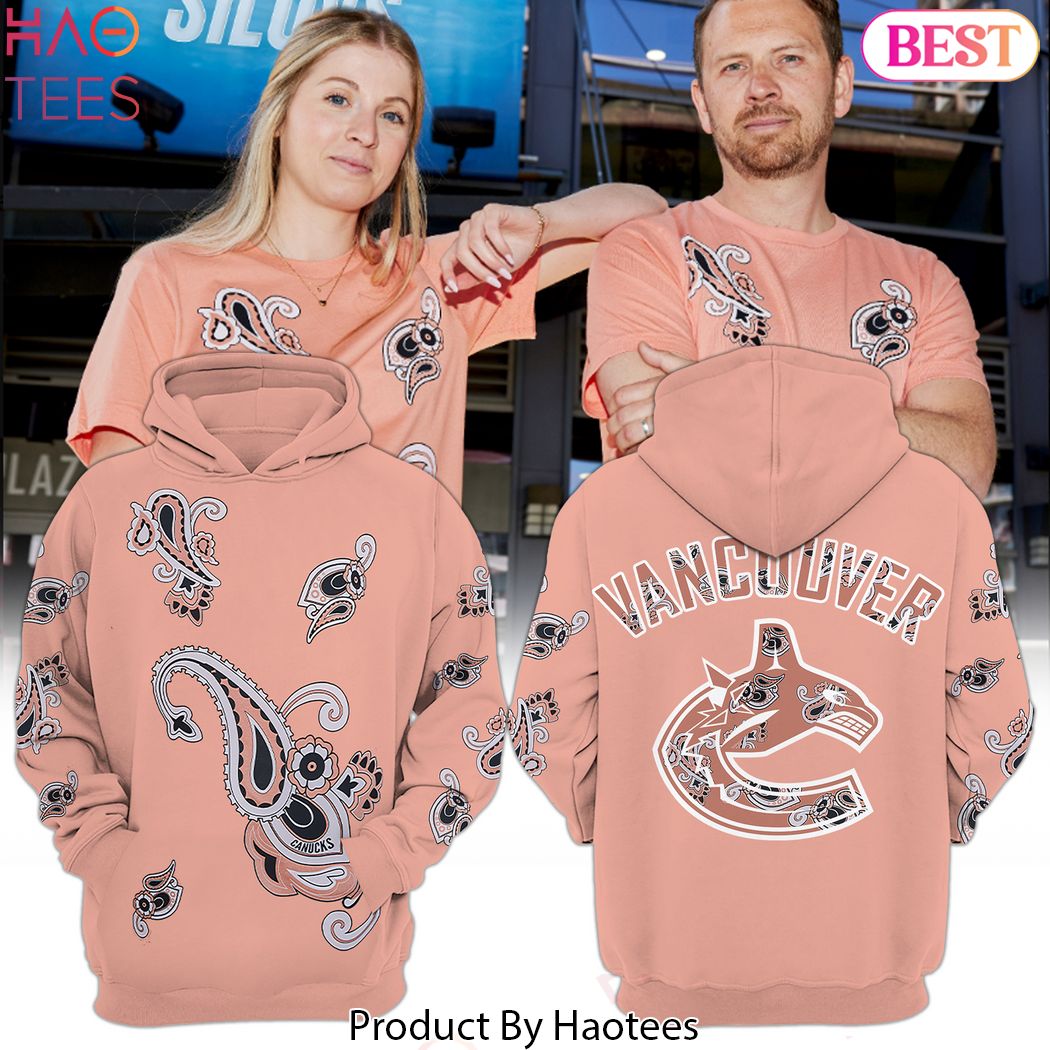 Vancouver Canucks Hockey Team Paisley Hoodie Vancouver Canucks Hockey Team Paisley Hoodie
