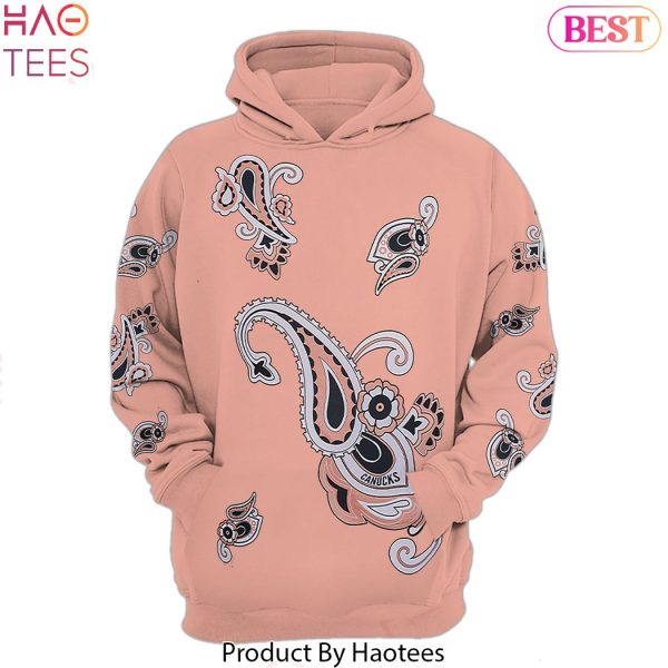 Vancouver Canucks Hockey Team Paisley Hoodie