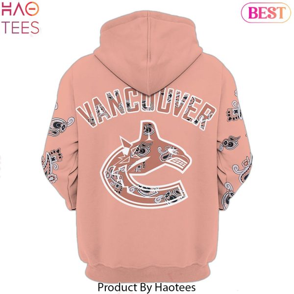 Vancouver Canucks Hockey Team Paisley Hoodie