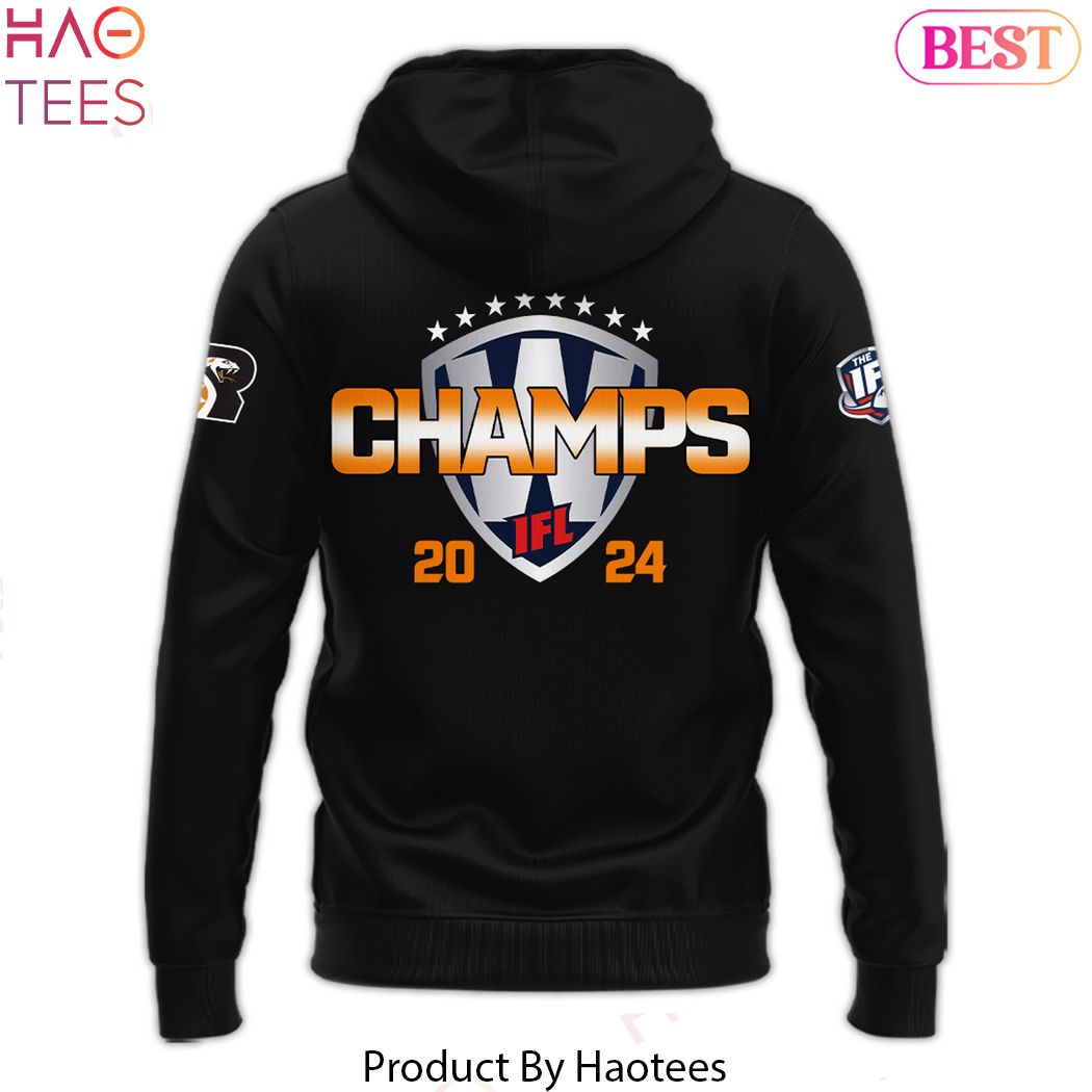 Western Conference Champions Arizona Rattlers IFL 2024 Hoodie - Black Western Conference Champions Arizona Rattlers IFL 2024 Hoodie - Black