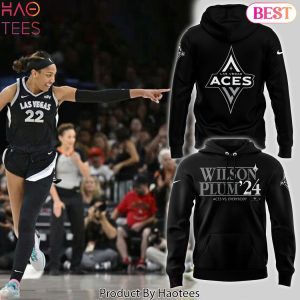 Wilson Plum 24 Las Vegas Aces Vs. Everybody Hoodie