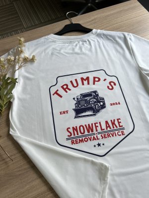 Trumpp Snowflake Removal Service 2024 T-Shirt - DryBlend Moisture Wicking High Quality TShirt Funny Shirt Unisex shirt GenX Shirt Classic Collar Cotton Menswear