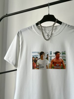Low testosterone vs high testosterone Zac Efron shirt