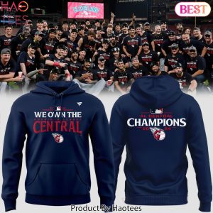 2024 AL Central Division Champions Locker Room Cleveland Guardians Hoodie