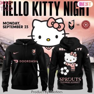2024 Angel City FC x Hello Kitty Night Black Hoodie