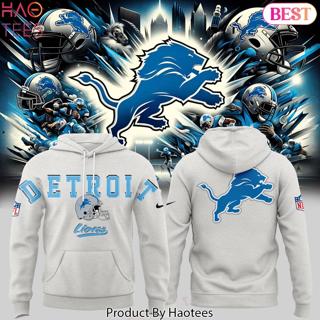 2024 Detroit Lions Logo Special Design Hoodie - Grey 2024 Detroit Lions Logo Special Design Hoodie - Grey