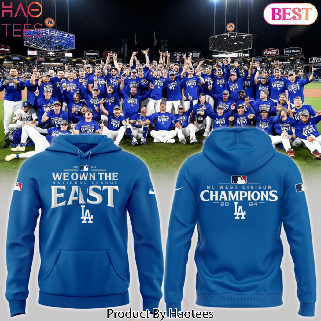 2024 Los Angeles Dodgers NL West Champs Hoodie 2024 Los Angeles Dodgers NL West Champs Hoodie