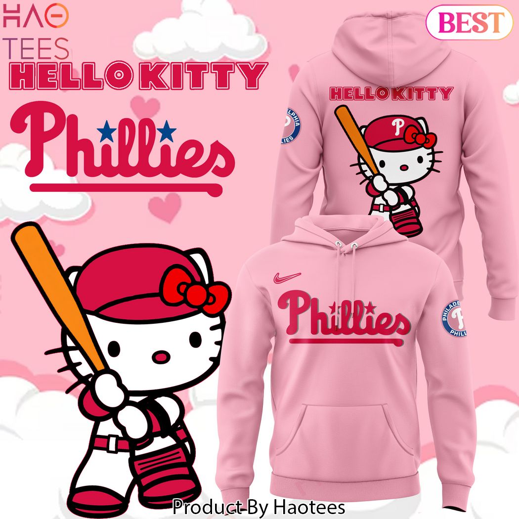 2024 Philadelphia Phillies x Hello Kitty Night Design Hoodie - Pink 2024 Philadelphia Phillies x Hello Kitty Night Design Hoodie - Pink