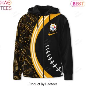 2024 Pittsburgh Steelers Here We Go Steelers Zip Hoodie